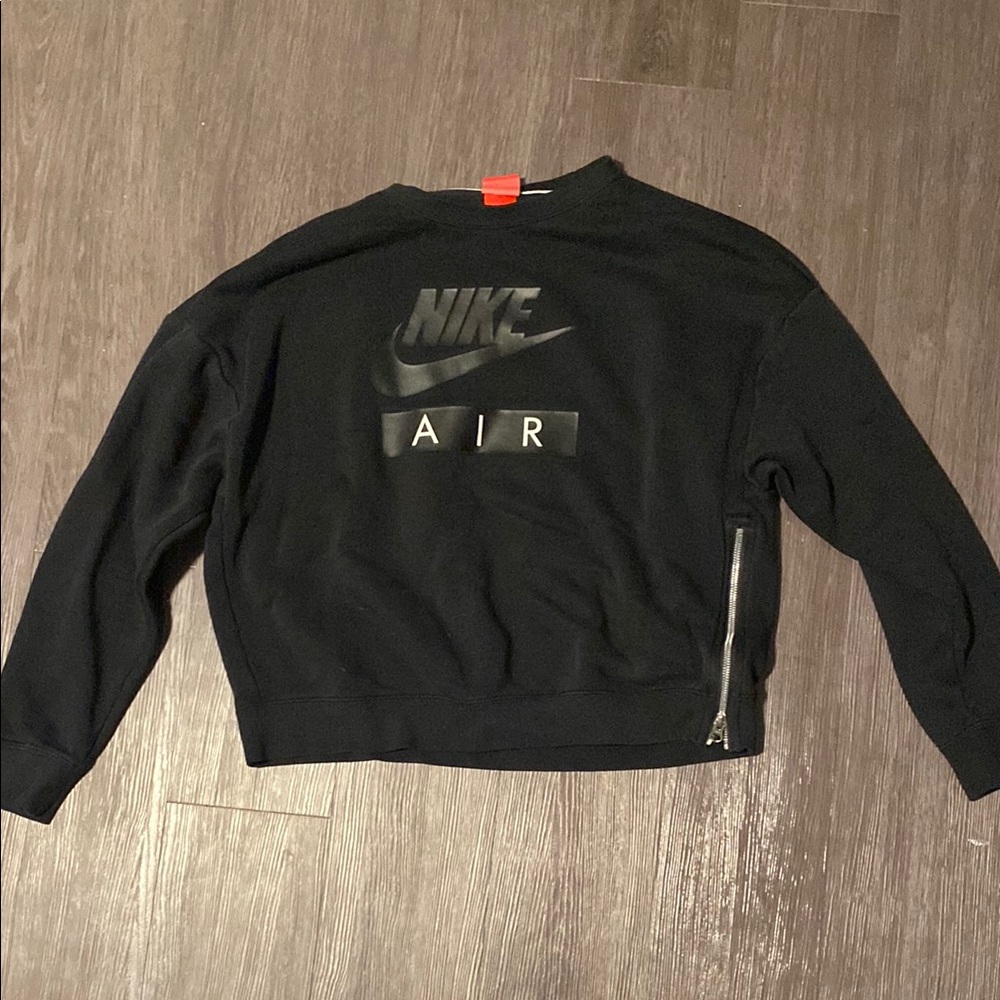 Nike Black Crewneck Sweater Athletic Style